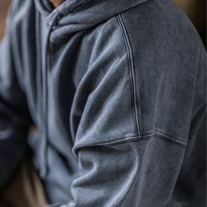 Sweat à capuche baggy surdimensionné avec logo personnalisé en coton polaire doux Streetwear à la mode pour hommes femmes Long hiver grande taille à capuche 2026 - Product Image 3