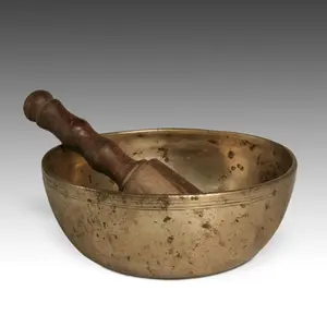 Bols chantants Vintage en laiton métal pour l'exercice de méditation, ustensiles de cuisine, bol chantant tibétain de plusieurs formes