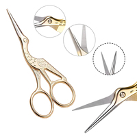 Bahasa Pro OEM Customize Broderie Ongles Ciseaux à cuticules Vente en gros Ciseaux à sourcils Broderie d'oiseaux Ciseaux à cigogne
