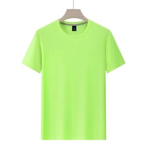Camiseta deportiva mezclada de LICRA y poliéster unisex de 170gsm, Camiseta lisa de secado rápido para impresión de logotipos, venta al por mayor de camisetas para hombres - Product Image 3
