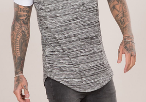 T-shirt décontracté d'été 2023 avec motif imprimé à ourlet incurvé en gros en plusieurs couleurs fabriqué au Pakistan - Product Image 3