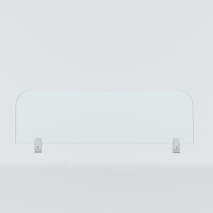Cloison en verre trempé sur mesure de 5 mm d'épaisseur, 100x30 cm, design minimaliste pour la maison et le bureau - Product Image 2