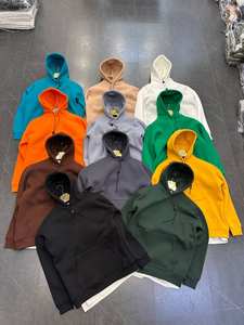 Sweat-shirt en molleton de coton pour homme Yok, manches longues, col rond, pull à capuche, design décontracté, impression numérique, automne, uni, teinture unie, DIY - Product Image 2