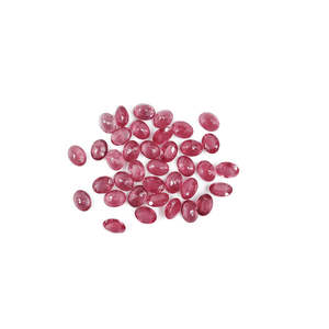 Rubis naturels de Bangkok, ovales calibrés 7x9mm 8x10mm, qualité supérieure, pierre précieuse en cristal rouge rose, taille ovale, traitement thermique, personnalisable - Product Image 1