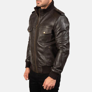 Chaqueta de Cuero Clásica para Hombre 2026, Chaqueta de Cuero Genuino Personalizada, Estilo Motero, Moda Urbana - Product Image 2