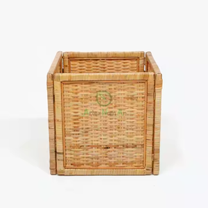 Cesta Plegable Cuadrada de Ratán para un Almacenamiento Eficiente en la Cocina y el Hogar - Product Image 4