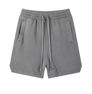Double Couche Blanc Boxe 100% Coton Tissu Oxford Plus Size Summer Streetwear Running Athletic Jogger Gym Men's Custom - Product Image 3