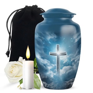 Urnas Cruzadas para Cenizas Humanas Masculinas, 10 Pulgadas, para Entierro o Cremación de Adultos, Estilos Europeo y Americano, Diseño Personalizable, 220 Cúbicos - Product Image 3