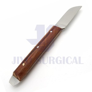 Prezzo di fabbrica manico in legno intonaco dentale spatola per miscelazione coltello per cera dentale per miscelare alginato