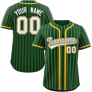 Diseño de moda personalizado transpirable 100% poliéster uniforme de béisbol Jersey - Product Image 1