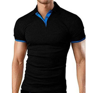 Vêtements de sport de golf imprimés avec logo personnalisé unisexe Vente en gros Tissu uni vierge pour polos pour hommes tricoté - Product Image 6