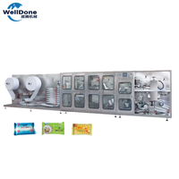 Máquina para Fabricar Toallitas Húmedas de Doble Canal, Totalmente Automática, con Empalme Automático, de 5 a 30 Piezas, de Alta Velocidad