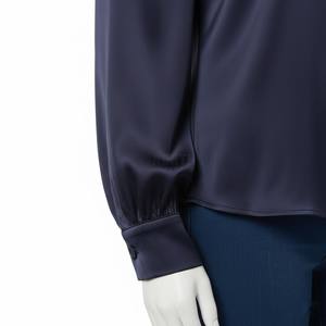 Chemise sans manches en organza plissée pour femme 2025, col en V, style coréen, décontractée de bureau, tissu tissé de haute qualité - Product Image 3