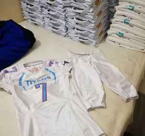 Uniforme de Fútbol Americano al por Mayor, Último Diseño, Transpirable, Tallas Grandes, 100% Poliéster, Malla de Secado Rápido, Antibacteriano - Product Image 3