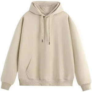 เสื้อสเวตเตอร์ทรงหลวมมีฮู้ดสีพื้นสำหรับผู้ชายและผู้หญิงเสื้อฮู้ดแฟชั่นสำหรับผู้ชายและผู้หญิง - Product Image 2