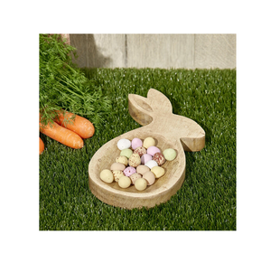 Bougie de bol de pâte en bois de haute qualité décorative en gros grande assiette de fruits épaissie différentes pièces - Product Image 1