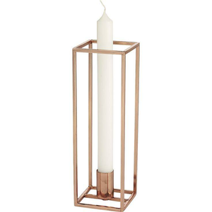 เชิงเทียนโลหะทองแดงแบบเรียบฐานยืนขัดโต๊ะรับประทานอาหารอินเดียตกแต่งบ้านดีไซน์ล่าสุด - Product Image 2