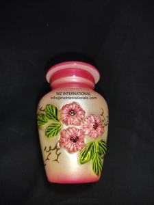 El más vendido de urna de cremación hecha con material de aluminio floral 3D de diseño antiguo para compra a granel - Product Image 3