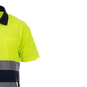Polo de seguridad de alta visibilidad Polo de trabajo de alta visibilidad Polo de manga corta Polo de construcción para trabajadores - Product Image 3