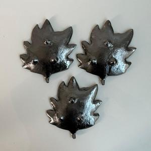 Ensemble générique de 3 bols à fruits secs, design classique avec finition nickel noir, bol à feuilles fait à la main pour l'occasion du mariage - Product Image 4