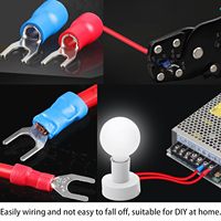 Conector de terminal automotriz aislado de aleación de aluminio brillante con barniz, clasificado para 450V, juego de conectores de crimpado tipo pala, de anillo y de horquilla, modelo 03341