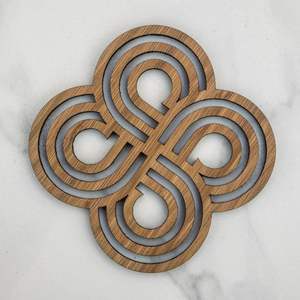 Posavasos personalizado moderno respetuoso con el medio ambiente 3,75 sublimación Hardboard Mdf Squarestone con posavasos trasero de corcho - Product Image 2