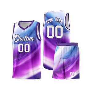 Uniforme de baloncesto Ropa de baloncesto Bordado personalizado Cosido Hombres Deportes Baloncesto Jersey - Product Image 1