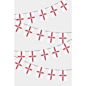 Banderoles rectangulaires du drapeau de l'Irlande du Nord pour décorations de fête - Product Image 1
