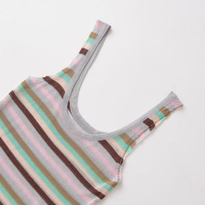 Venta Directa de Fábrica, Camiseta de Tirantes Tejida para Mujer, Mezcla de Poliéster/Algodón, Ligera, Ecológica y Transpirable - Product Image 2