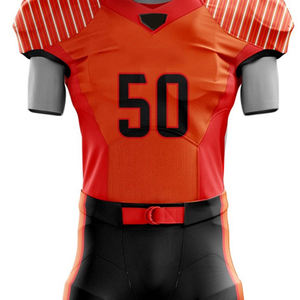 Ropa deportiva de color naranja y negro para hombre, conjunto de uniforme de fútbol americano, venta al por mayor, uniforme de fútbol americano personalizado de alta calidad - Product Image 6