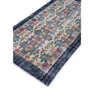 Vintage Grey & <b>Black</b> Hand Knotted Wool <b>Rugs</b> Floral-Abstract Pattern for Home Living Room Hallway Rectangle Handmade for Teens - Product Image 2
