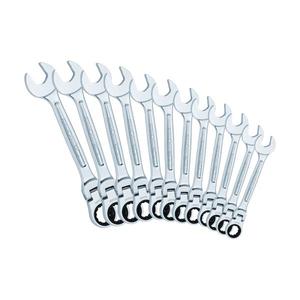 Jeu de clés à cliquet réversibles Usag (12 pièces) articulées et combinées pour une utilisation polyvalente - Product Image 1