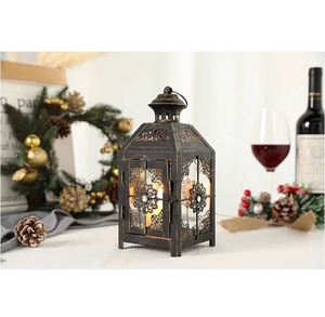 Farol Decorativo de Metal para Mesa, Negro, Navideño, Hecho a Mano, de Alta Calidad, al por Mayor, para Uso en el Hogar, Hotel u Oficina, Hecho en India - Product Image 4