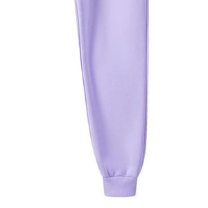 Combinaison de survêtement pour femme personnalisée à capuche à manches longues taille haute Street Wear respirante écologique couleur violette - Product Image 6