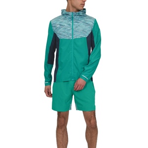 Polyester Nylon <b>Jackets</b> Shorts Set <b>Men's</b> Jogging Suit Patchwork Color Contrast Oversized Windbreaker Short Sets for <b>Men</b> 2027 - Product Image 1