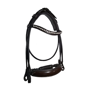 Bride cheval en cuir synthétique à la mode, bride anglaise pour course hippique - Product Image 6