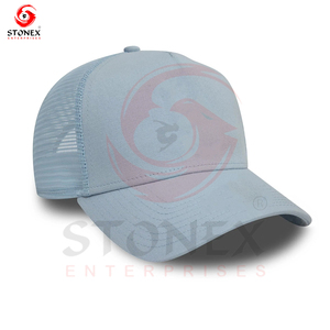 Casquette de camionneur à 6 panneaux avec logo personnalisé Casquette de camionneur design à rayures hip hop réglable avec fermeture sportive à séchage rapide - Product Image 1