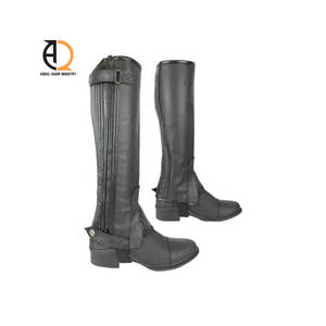 Chaparreras de Equitación, Chaparreras Semisintéticas, Todas las Tallas, Chaparreras de Cuero para Montar a Caballo - Product Image 2