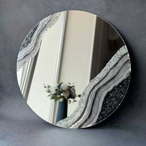 Cadre photo mural en os de buffle fait main moderne et durable pour le salon, décoration d'intérieur - Product Image 5