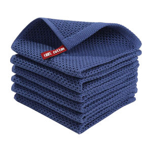 100% Cotton Knitted Kitchen Towels Quick-Dry & <b>Lint</b>-Free Durable and Easy to Maintain for Any Kitchen - Product Image 4