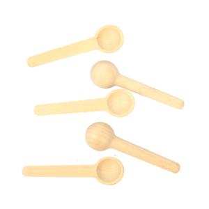 Mini ensemble de cuillères à épices en bois de hêtre - Petites cuillères rondes profondes pour assaisonnements - Cuillères en bois naturel pour sucre et sel pour bocaux de cuisine - Product Image 6