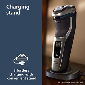 Afeitadora Eléctrica Húmeda/Seca con Triple Cuchilla, Impermeable IPX7, Inalámbrica, para Viajes, con Estuche de Viaje y Base de Carga Incluida - Product Image 3