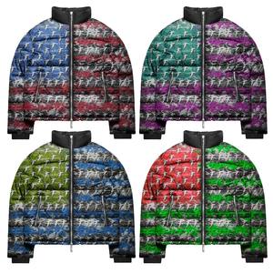 Chaqueta Acolchada con Cremallera Unisex Personalizada 2026, Impermeable, Calefactable, Ecológica, de Invierno, con Estampado de Letras, Tela de Lona Lavada, Gran Venta - Product Image 1
