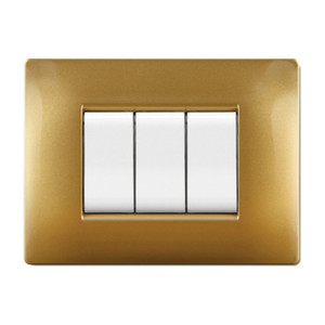 Placca Life Q Modello Living Sabbia Oro 4 Posti - Product Image 1