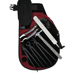 Kit de Herramientas de Herrador al por Mayor, Delantal Marrón, Cortaúñas para Cascos, Extractor de Clavos, Cuchillo Curvo para Cascos, Cuchillo de Bucle con Gancho, Martillo, Juego de Limas - Product Image 1