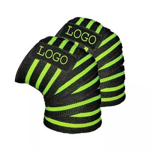 Genouillère de compression personnalisée GAF pour la musculation, le fitness et l'haltérophilie, avec sangle de maintien et bandage de genou - Product Image 6