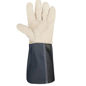 ถุงมือเชื่อมด้วยหนังถุงมือป้องกันมือถุงมือเชื่อมด้วย100% ดีไซน์ล่าสุด - Product Image 4