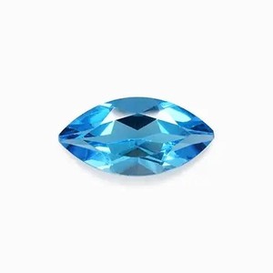3mm 5mm Topaze bleue suisse naturelle Marquise taillée en vrac Pierre précieuse AAA Qualité en vrac Vente en gros pour la fabrication de bijoux Bague Pendentif Alibaba - Product Image 1