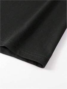 Wholesale <b>Slim</b> <b>Fit</b> <b>Men's</b> T-Shirts and <b>Shorts</b> Sets Customized Summer High Quality Silk/Cotton Breathable Solid Color - Product Image 3