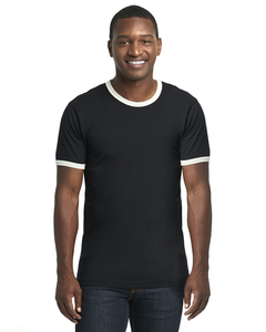 Camisetas con ribete de contraste y cuello redondo unisex, camiseta con ribete de contraste transpirable de material de algodón de manga corta con estampado personalizado - Product Image 2